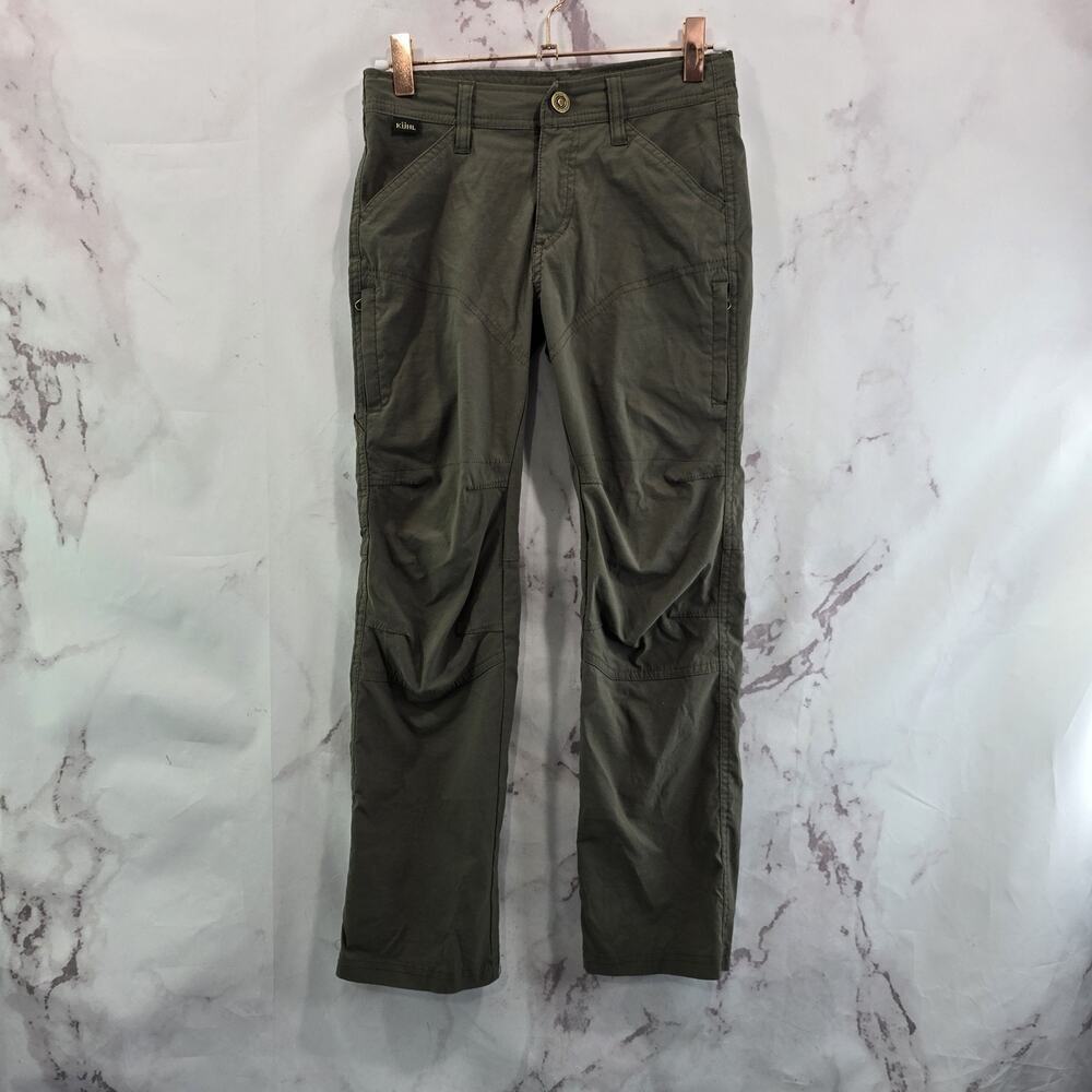 Kuhl Pants Youth Small Green Renegade Kids Girls Adjustable Ripstop Hiking Boys